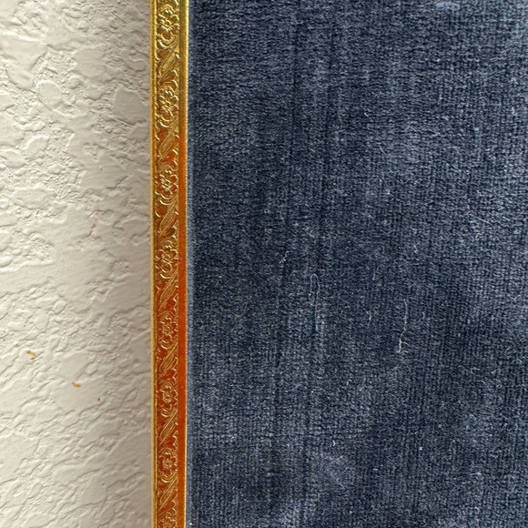 Vintage Picture Photo Frame Gold Tone Woman Girl 1940s Pin Curls - Picture 6 of 9